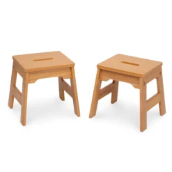 Wooden Stools – Set of 2