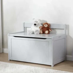 Wooden Toy Chest (Gray)